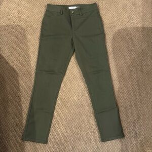 Calvin Klein Green Skinny Pants